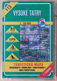 Vysoke Tatry. Mapa turystyczna 1:50 000