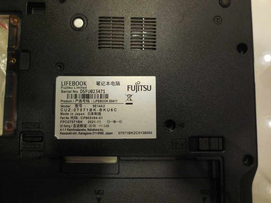 fujitsu lifebook E5411 5E14A2 i3 16GB SSD 256 GB i płyta główna i inne