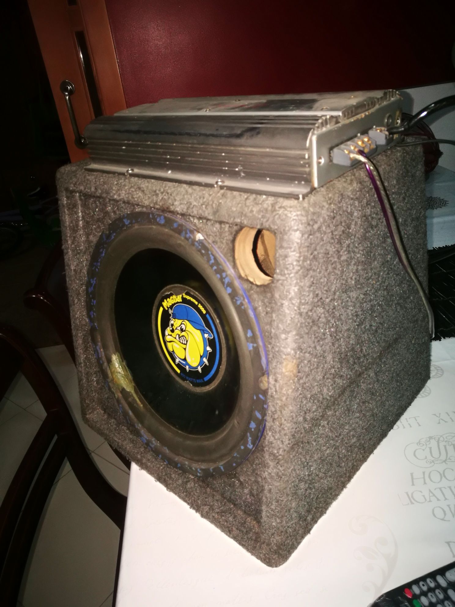 Subwoofer magnar+amplificador