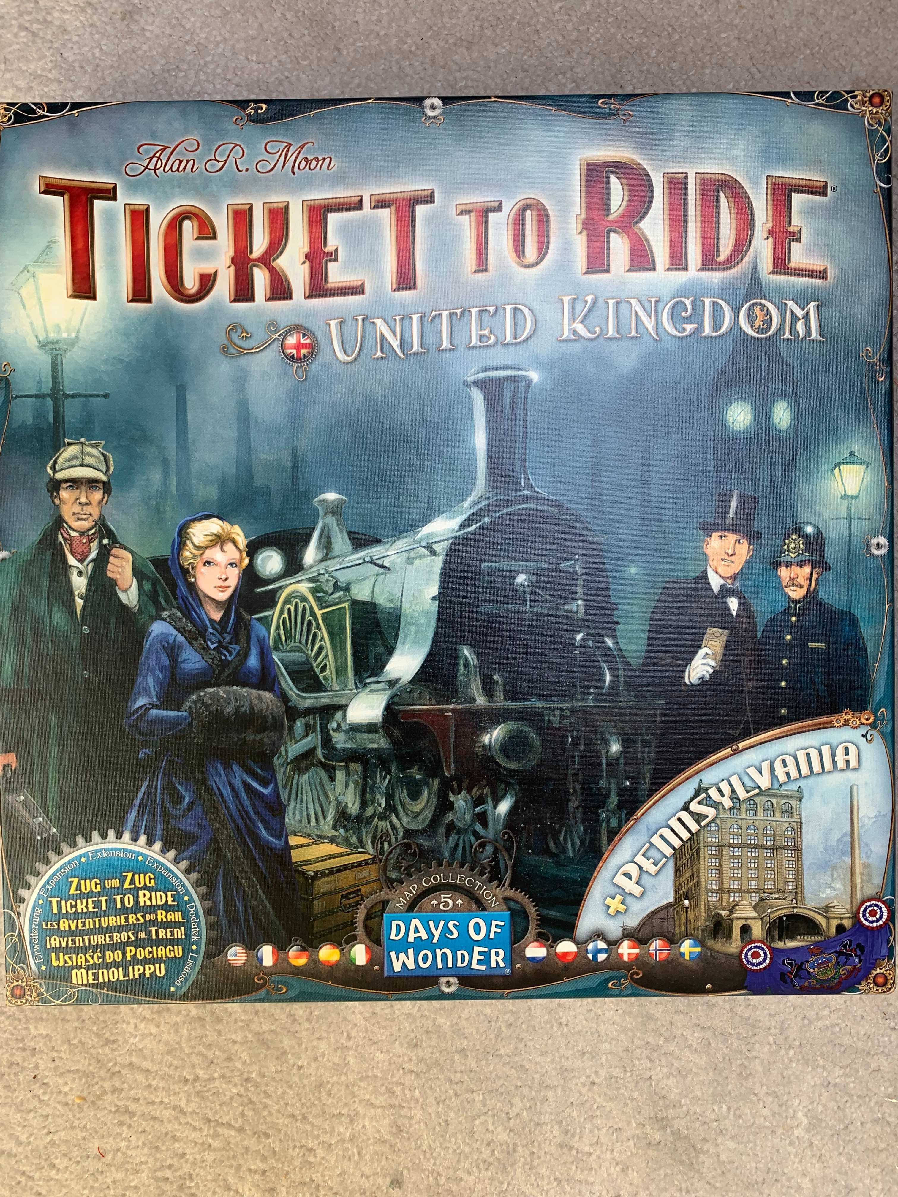 Ticket To Ride - United Kingdom + Pennsylvania.