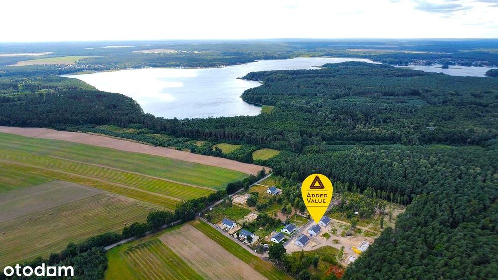 Nowy parterowy dom nad jeziorem Niesłysz –  15 min od Świebodzina