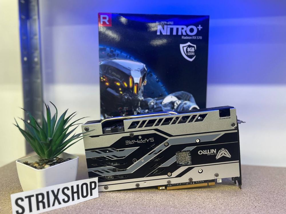 ГАРАНТІЯ 3 МІСЯЦІ! Відеокарта Sapphire AMD Radeon RX 570 8Gb Nitro+