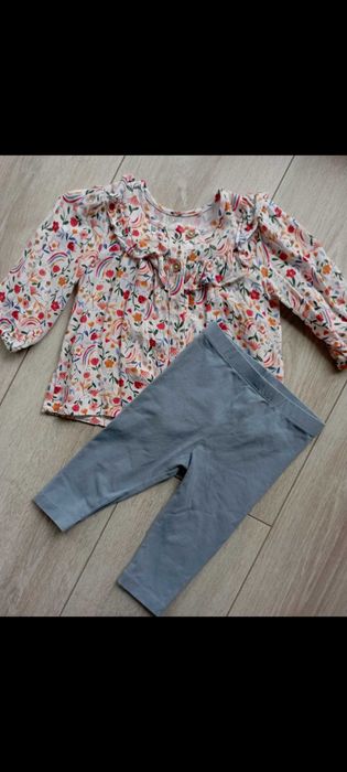 Zestaw z UK ubranek niemowlęcych dla dziewczynki TU BABY 56 62 68