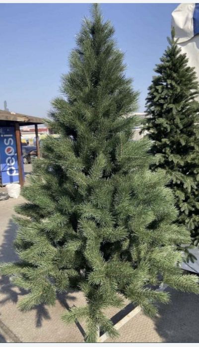 Ялинка штучна зелена засніжена блакитна пвх лита сосна звичайна