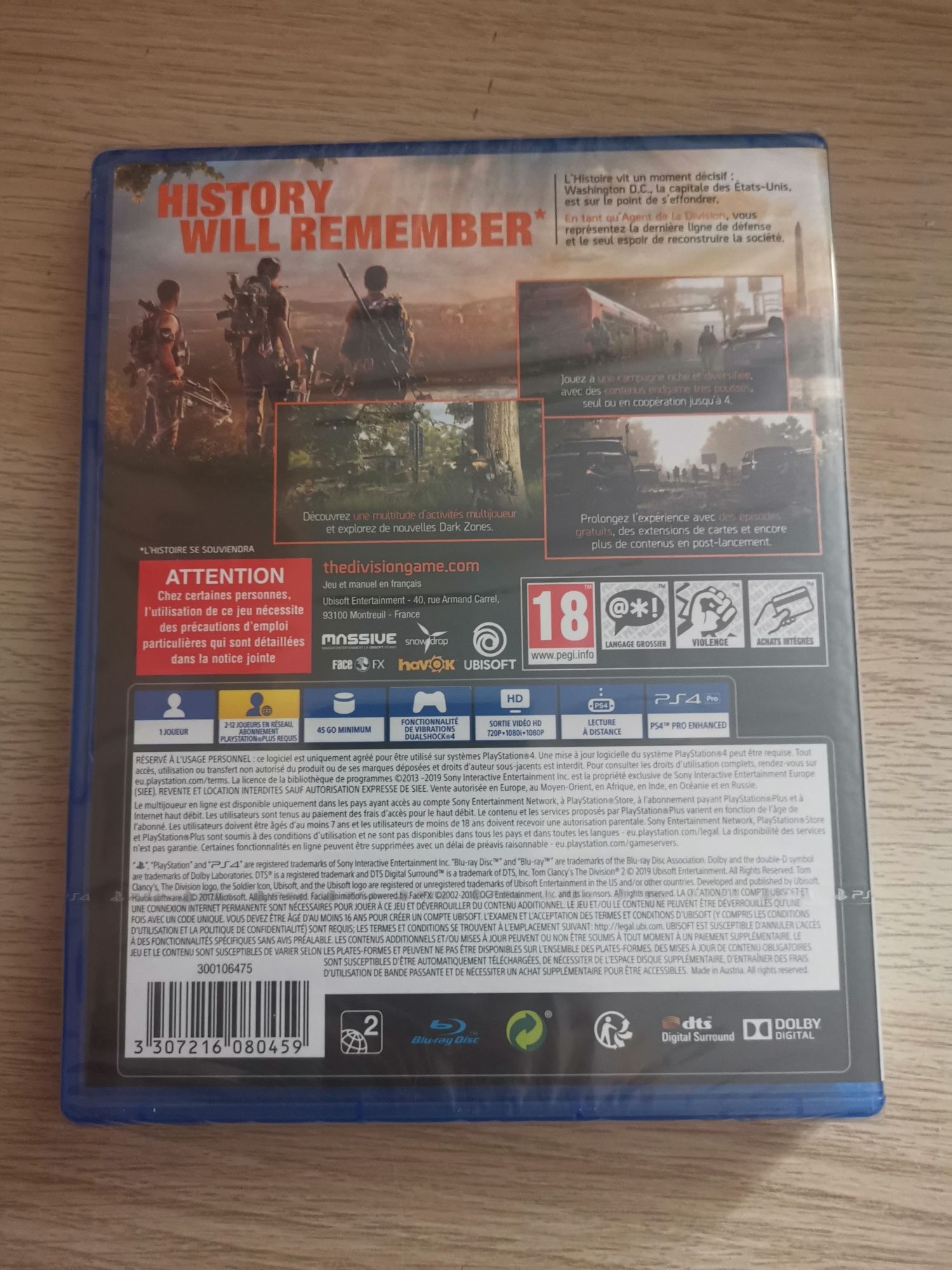 The DIVISION 2 nowa w foli ps4 PlayStation 5