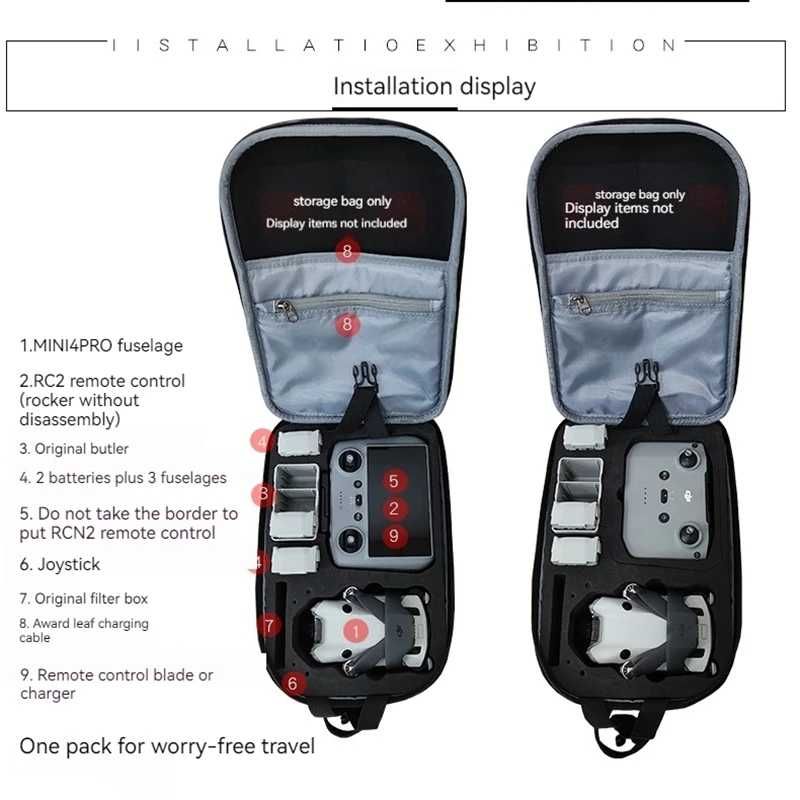 DJI Mini 4 pro Torba plecak etui Case twarde pancerne Dji Mini 3 pro