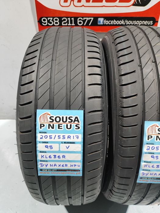 2 pneus semi novos 205-55R17 kleber - Oferta dos Portes
