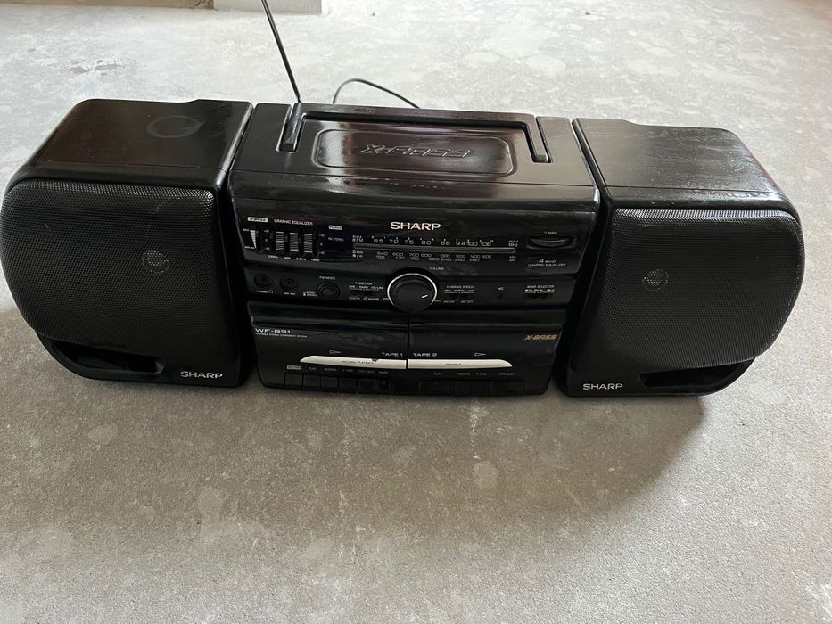 Radiomagnetofon Sharp dwukasetowy