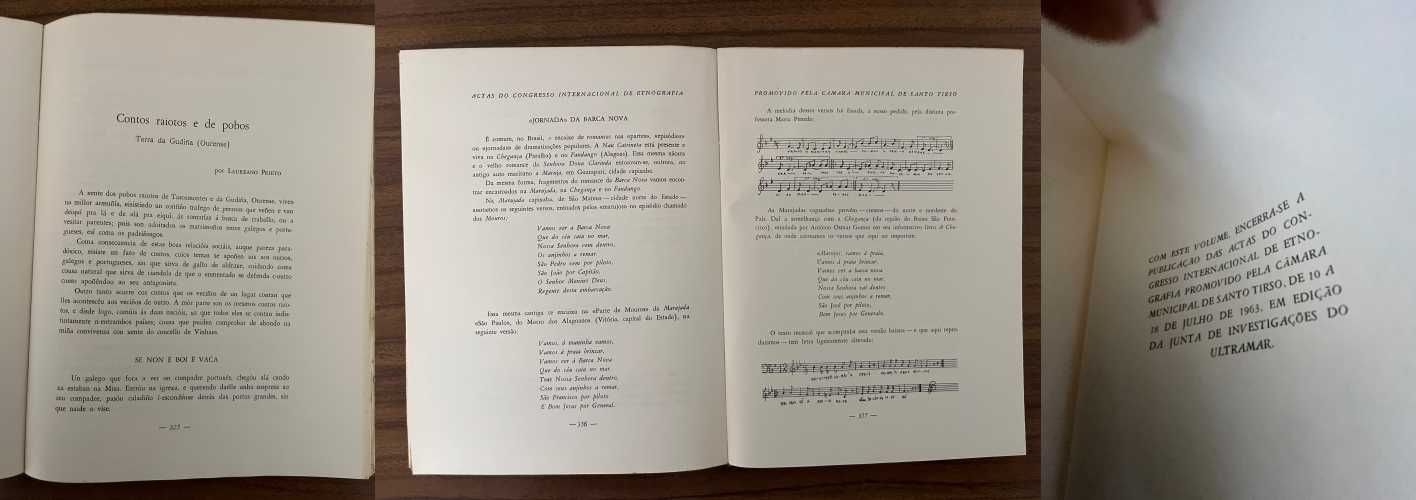 Actas Congresso Internacional Etnografia (Santo Tirso, 1963) Volume VI