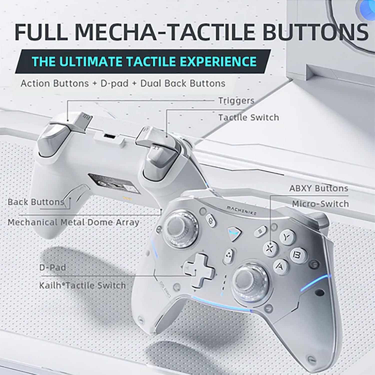 MACHENIKE G5 Pro Hall Gamepad Kontroler Switch PC Android iOS