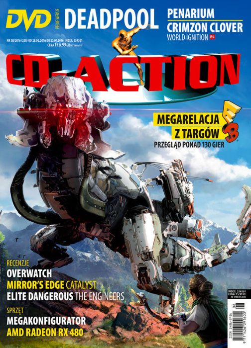 CD-ACTION 08/2016 + plakaty