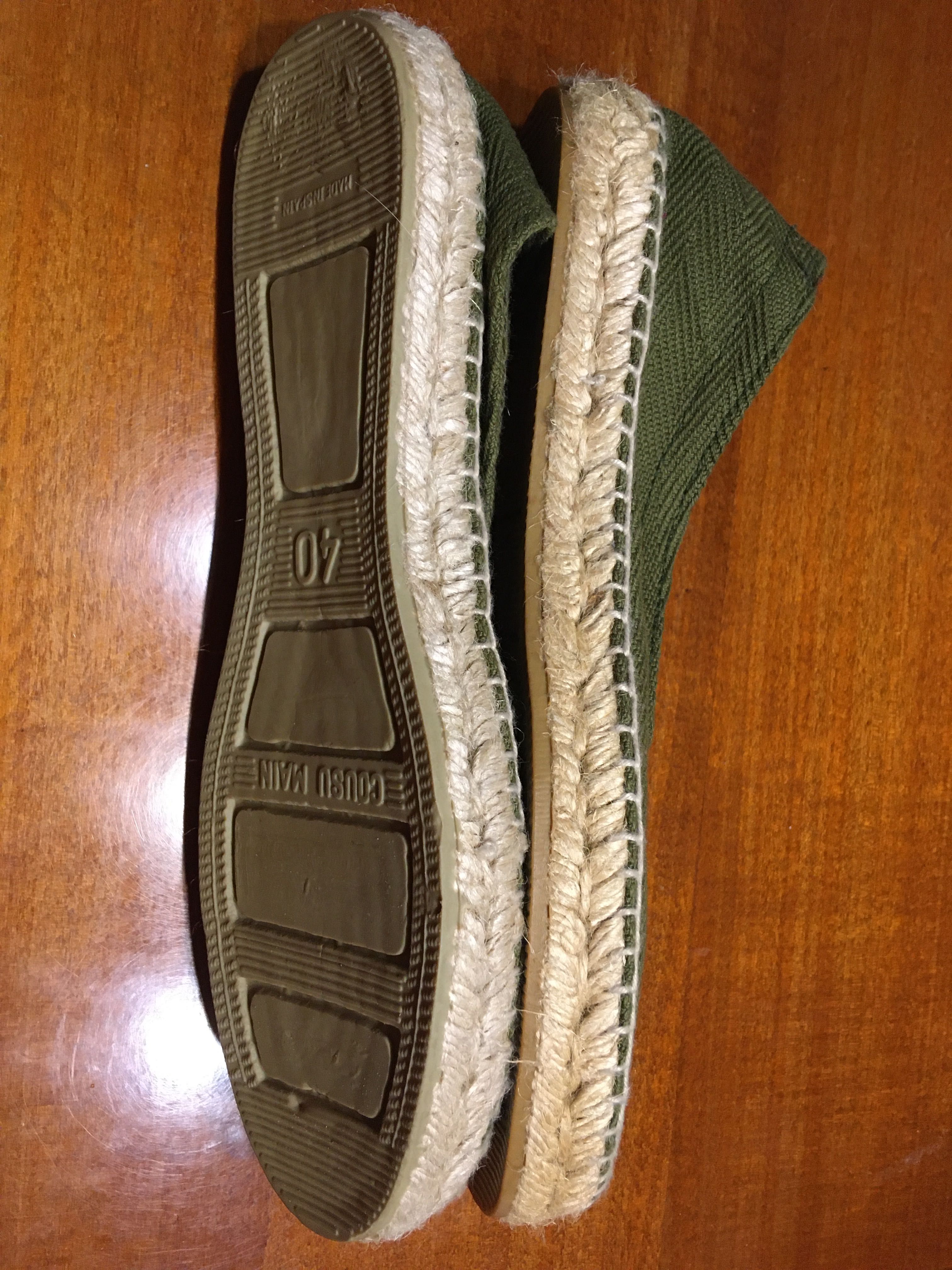 Nowe, męskie, hiszpańskie Espadryle  marki Cousu Main - roz. 40
