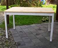 Stół drewniany po renowacji/stylizacji 120x75x73