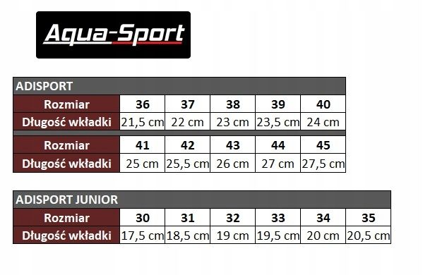 Klapki basenowe unisex Aqua-Sport Adisport R.40