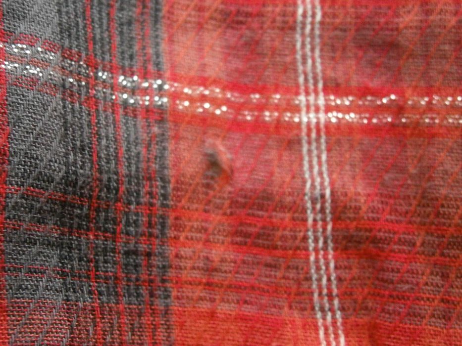 Długa koszula Amisu tunika czerwona w kratkę 40 L