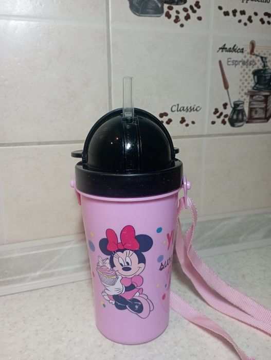 Пляшечка з трубочкою дитяча  для напоїв