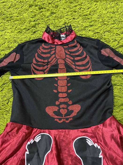 Платье скелет Катрина на Хеллоуин размер XS