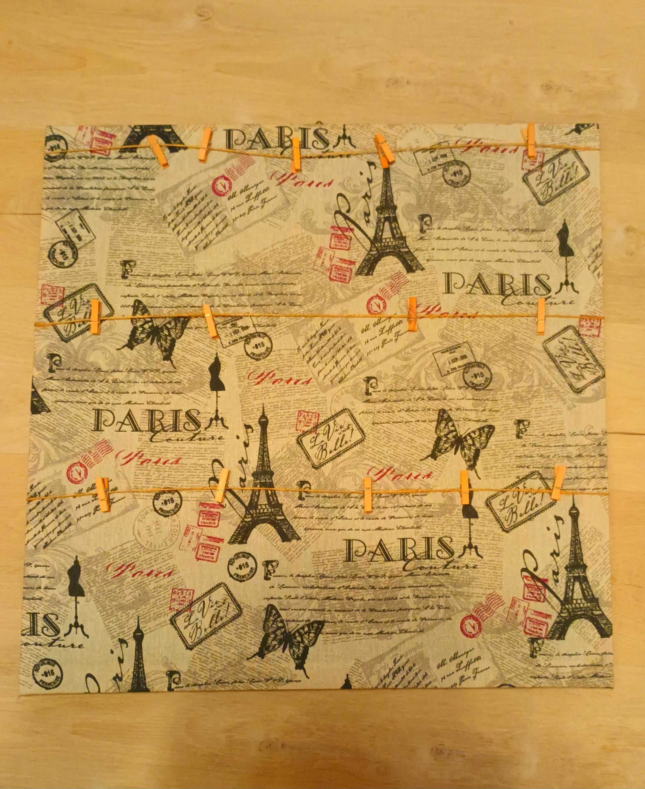 Tablica na zdjęcia, rysunki lub notatki PARIS (ramka)