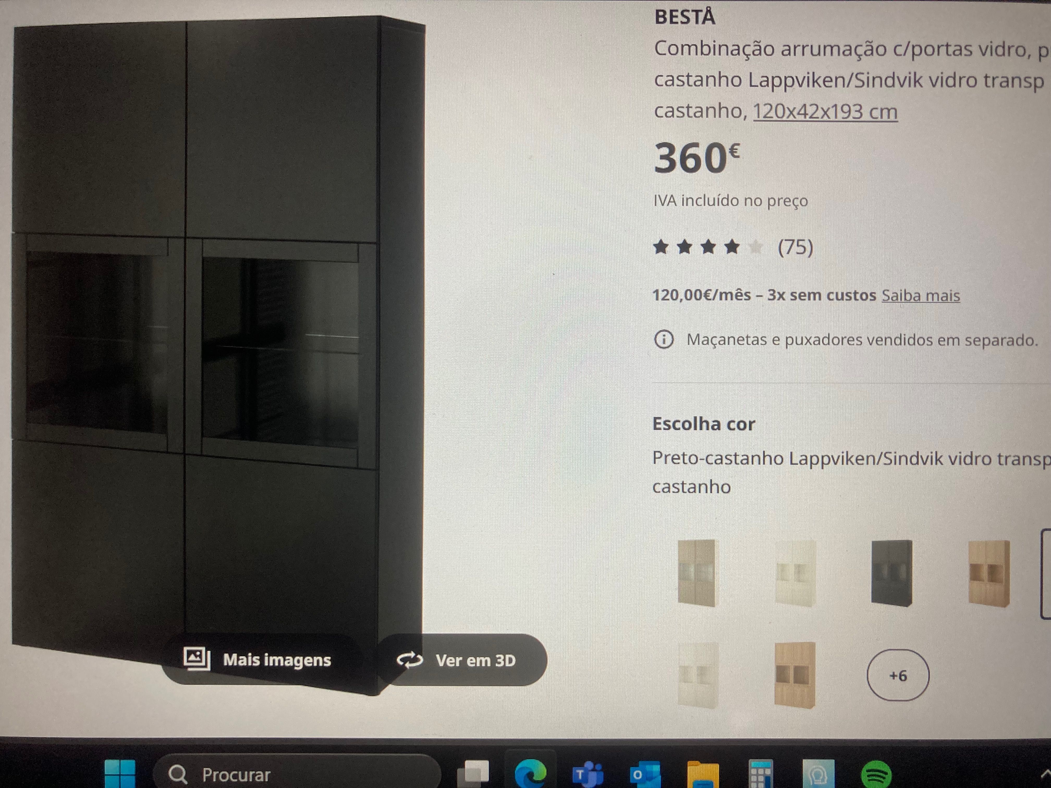 Móvel arrumação / Vitrine