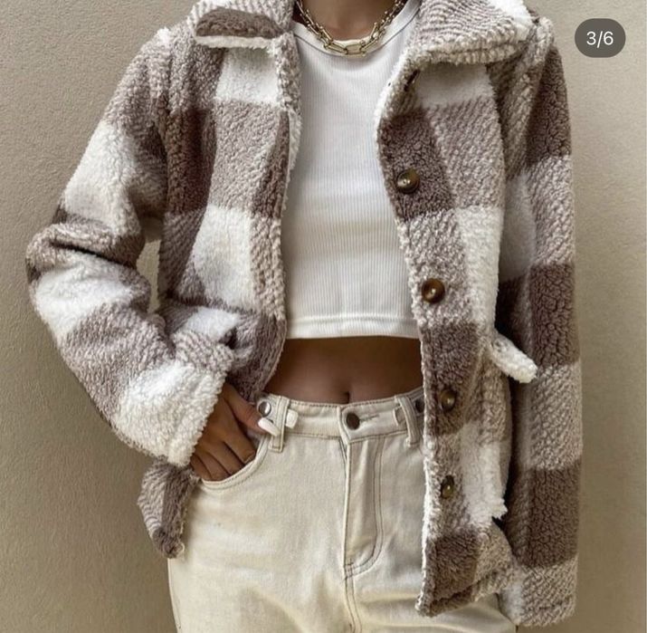 Сорочка у клітинку тепла Тедді