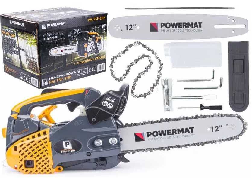Pilarka piła spalinowa 2KM 12'' Łańcuchowa do Gałęzi POWERMAT