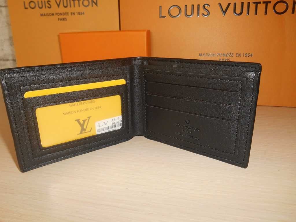 Louis Vuitton portmonetka portfel męski skóra 208-36