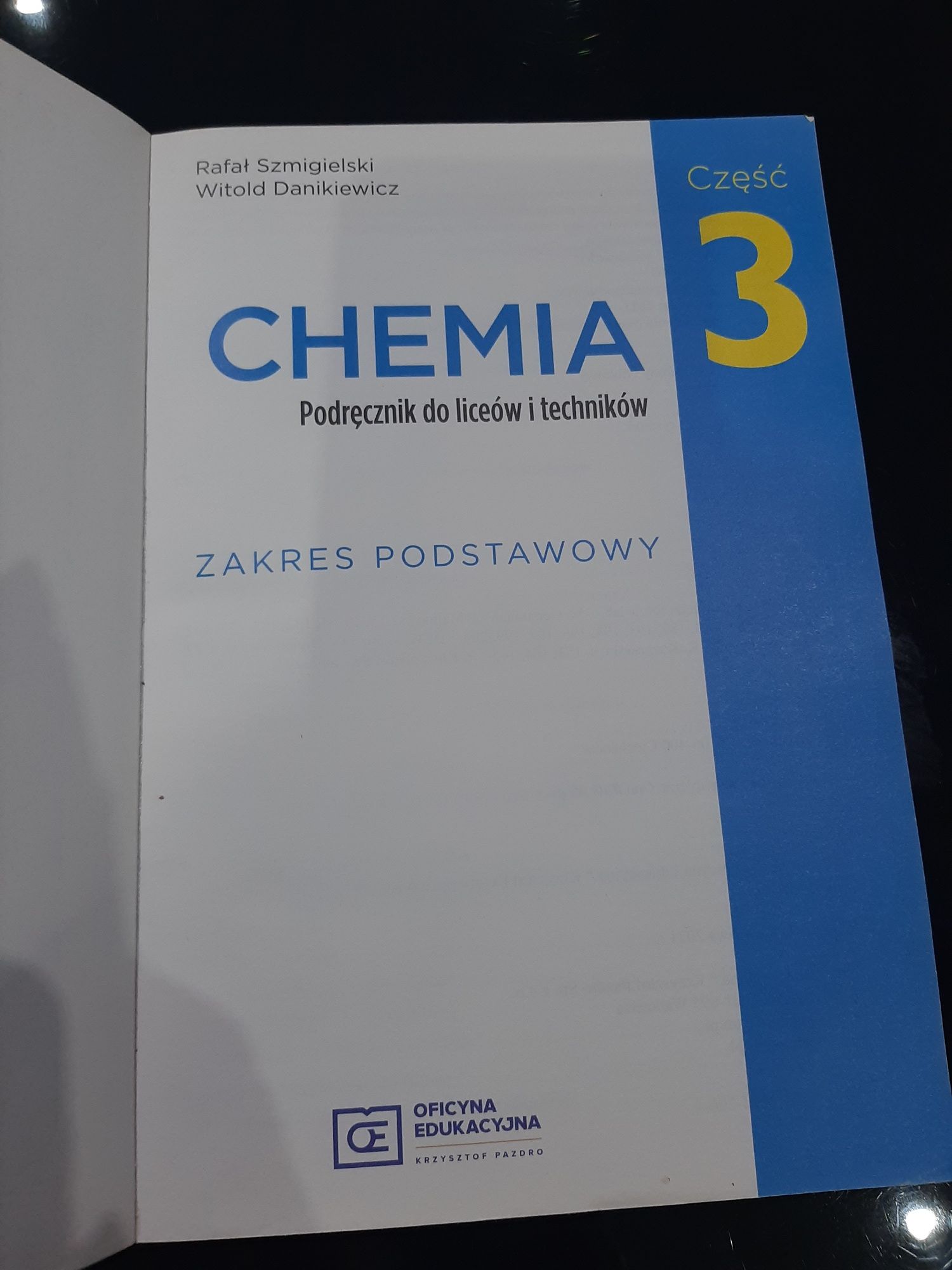 Chemia podręcznik kl. 3