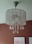 Lampa sufitowa z kryształkami