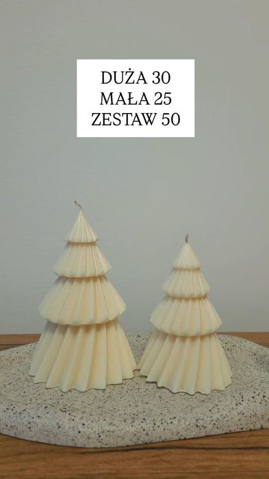 Świece sojowe zestaw świąteczne