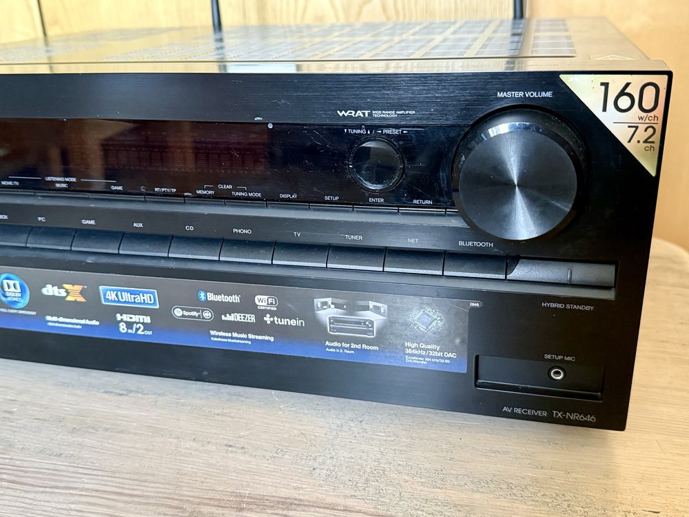 Amplituner sieciowy ONKYO TX-NR646 wifi
