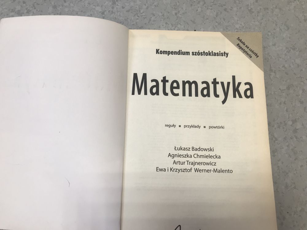 Kompendium szóstoklasisty - Matematyka