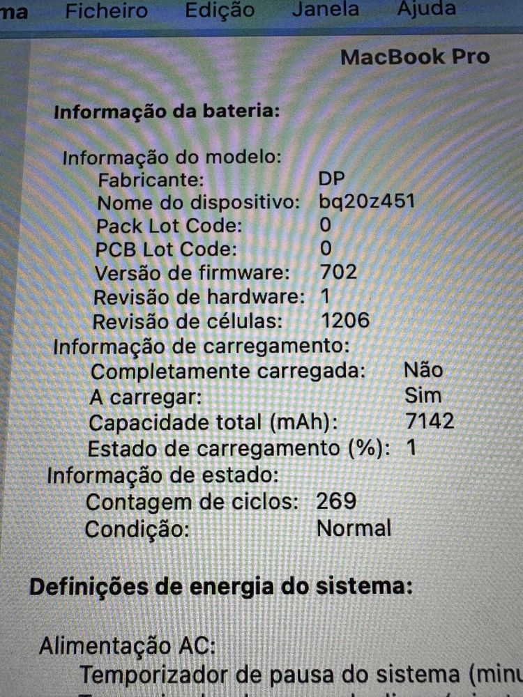 MacBook Pro retina 15” i7 16 GB RAM 512GB SSD. Meados de 2014.