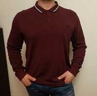 Polo na długi rękaw Fred Perry burgund XL