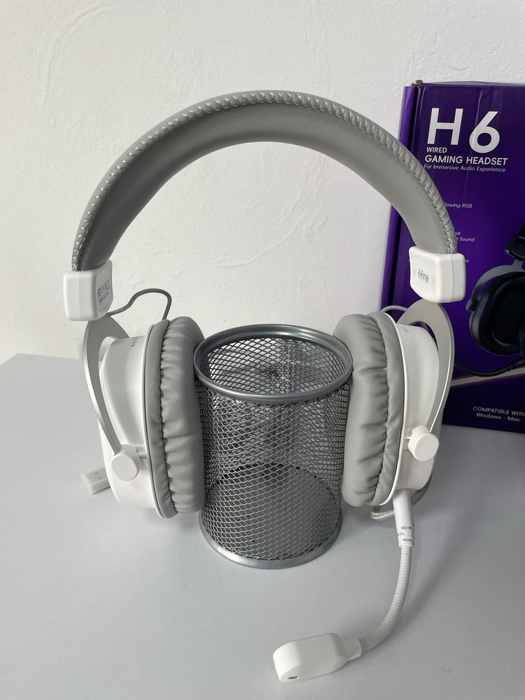 Ігрові навушники Fifine H6 RGB 7.1 геймерські игровые стриммерские