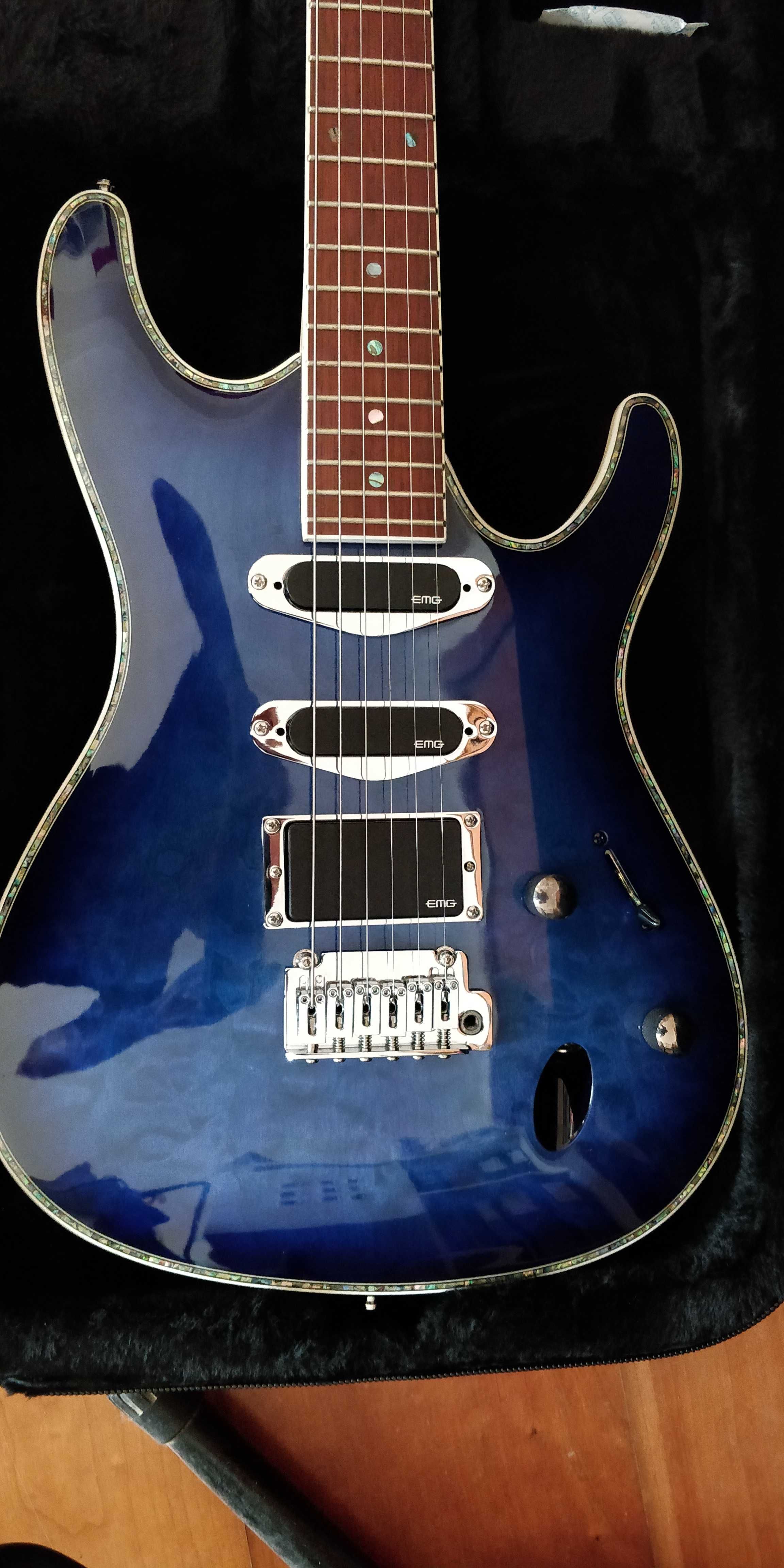 Guitarra Ibanez SA460 QM com captadores EMG