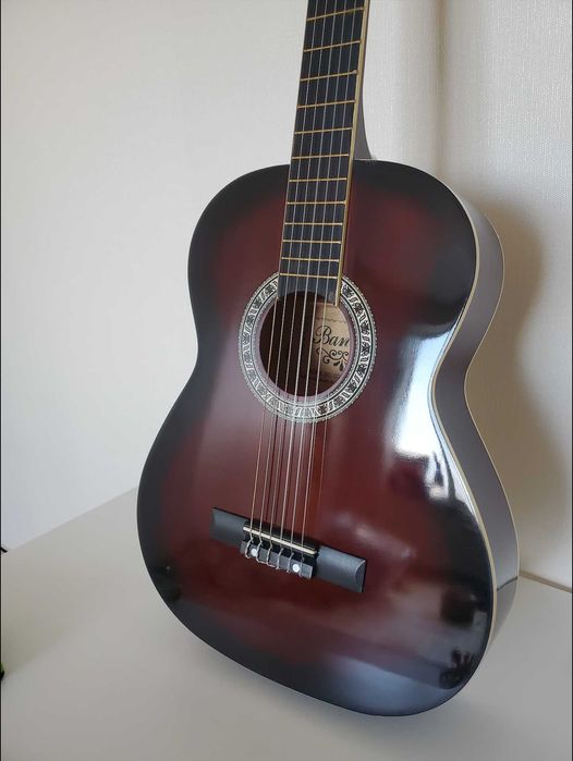 3/4 нова класична гітара для початківців темно бордова