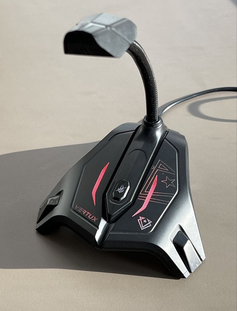 Мікрофон Vertux Streamer-2 LED, USB Black (streamer-2.black)
