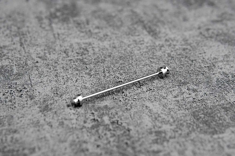 Srebrna szpilka collar pin do kołnierzyków koszul peaky blinders ślub