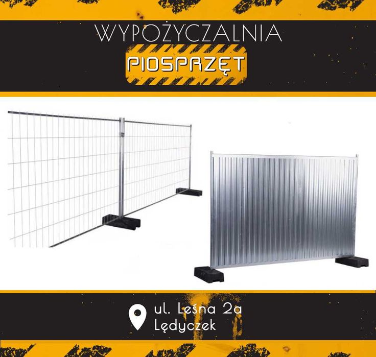 Wynajem wypożyczalnia ogrodzeń budowlanych tymczasowych ażurowe pełne