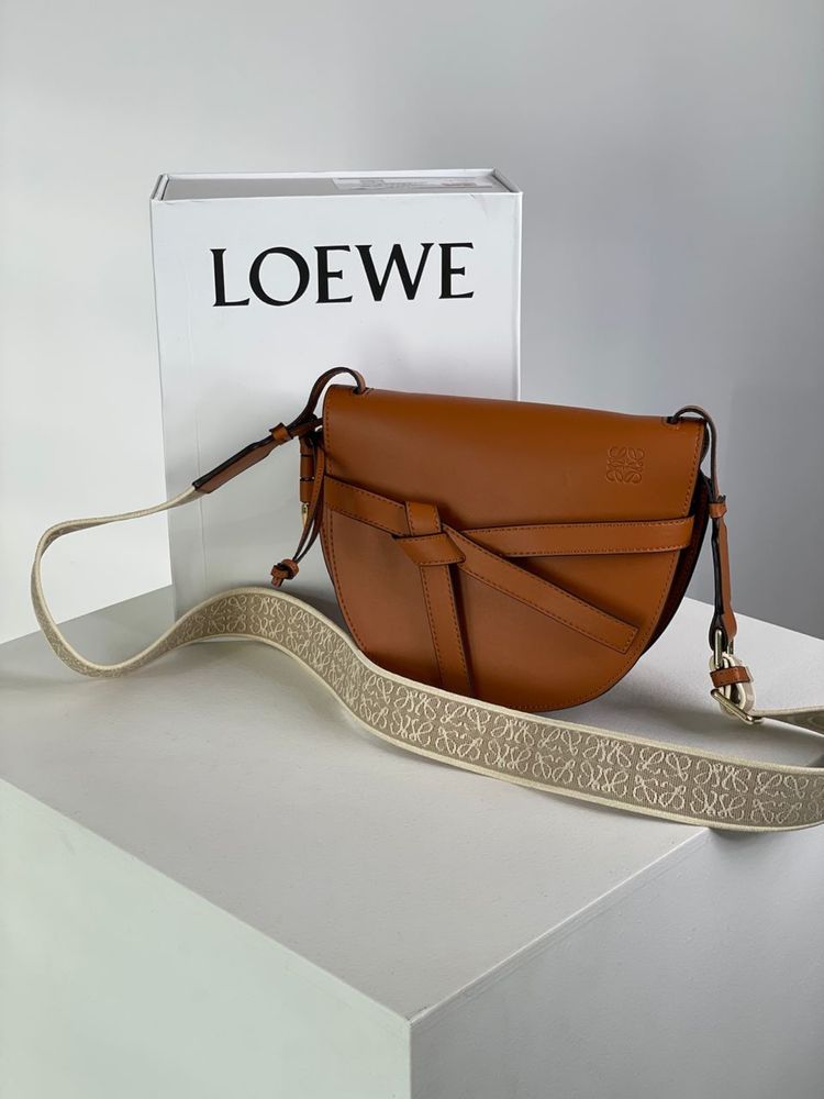 Torebka Loewe Gate Small Leather Brown