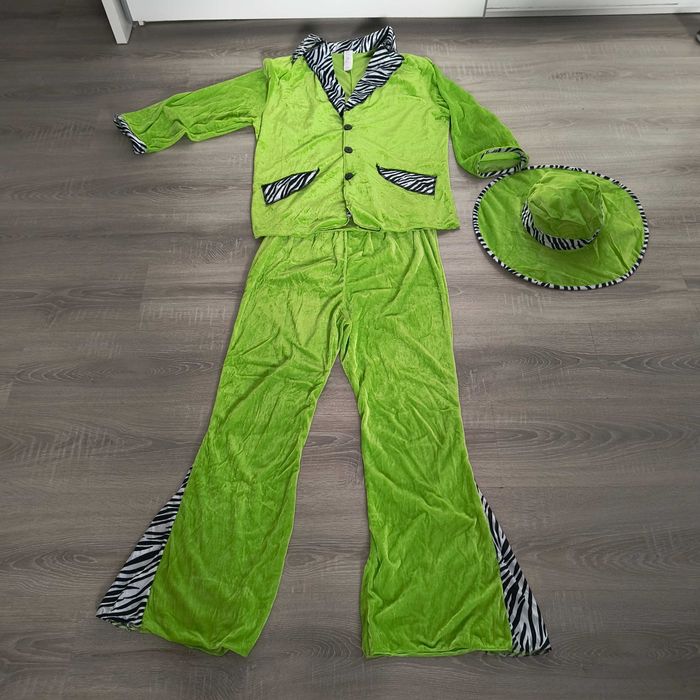 Kostium Sutenera / Zielony Alfons Morph  Lata 70. / Halloween