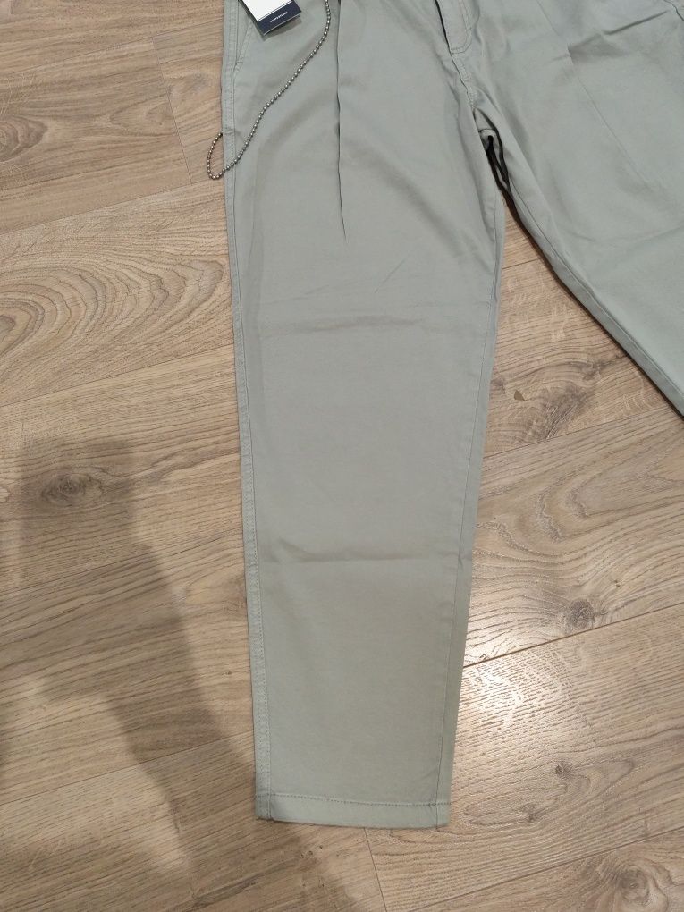 Męskie spodnie casual Jack & Jones Wide npstbill Freddie  luźne 33/34