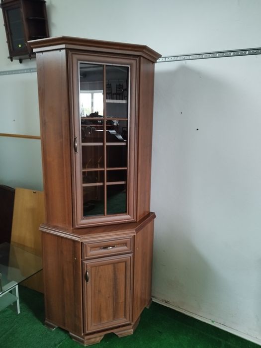 witryna narożna wysoka Antyk Vintage