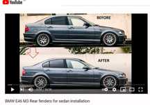 Bmw e46 sedan M3 abas alargamento drift stance
