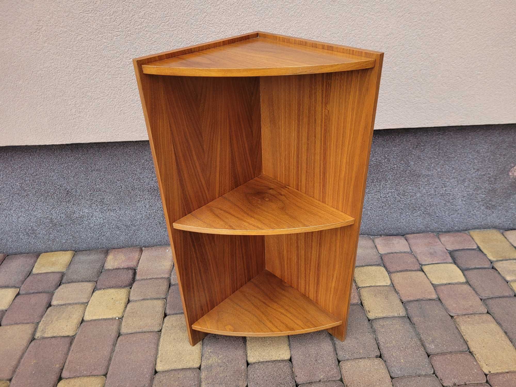 Narożna Półka Tekowa Duński Styl Design