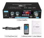 Wzmacniacz AK35 bluetooth radio zasilanie AC 220V DC 12V pilot