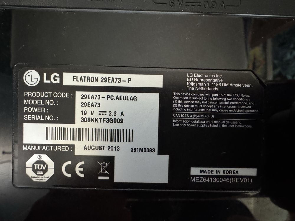 Monitor LG 29EA73-P 29" 2560 x 1080 UltraWide IPS 21:9 – HDMI, DP