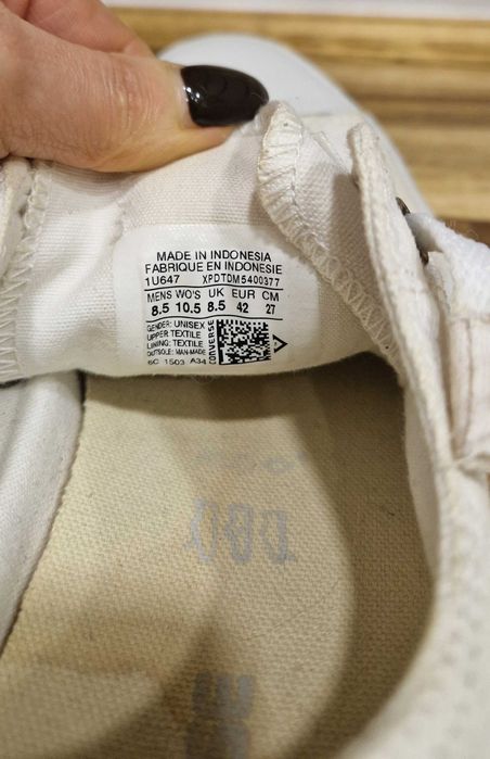 Białe męskie converse all star 42