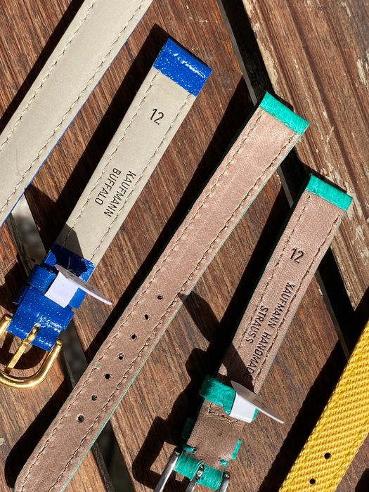 Zestaw czterech pasków do zegarków damskich 12mm