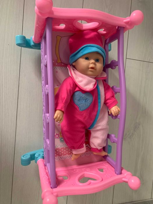 łóżeczko dla lalek SMYK gratis lalka